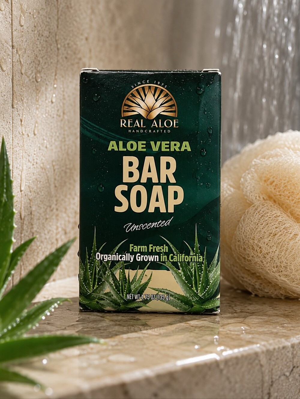 Real Aloe Handcrafted Aloe Vera Bar Soap – Unscented